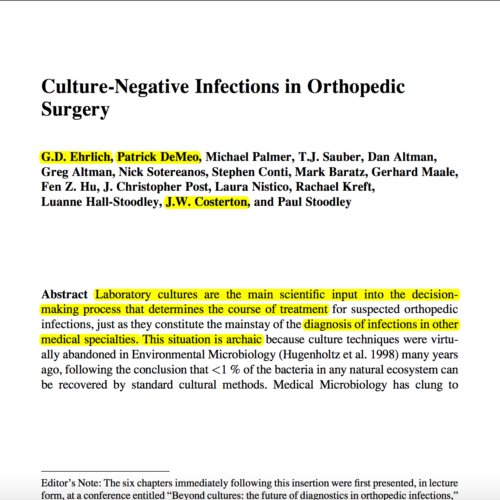 Culture Negative Infections